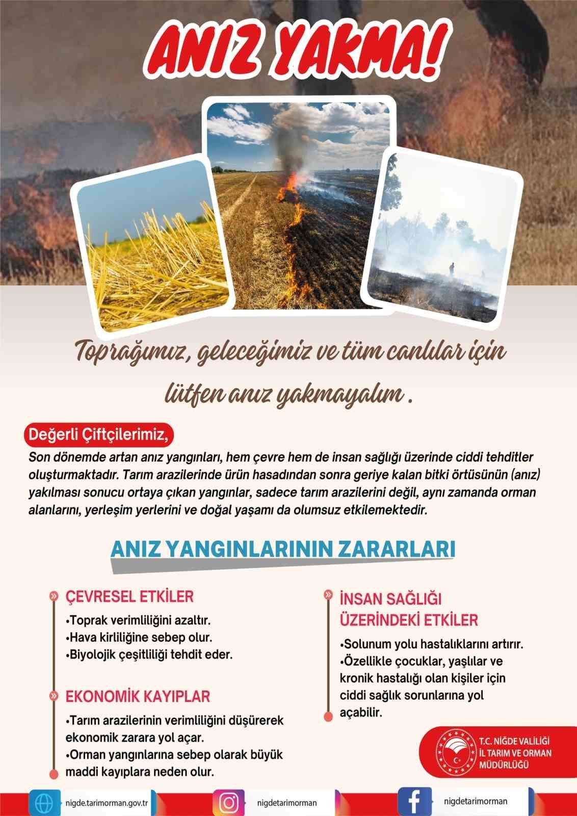 Niğde Tarım ve Orman İl Müdürlüğü; son dönemde artış gösteren