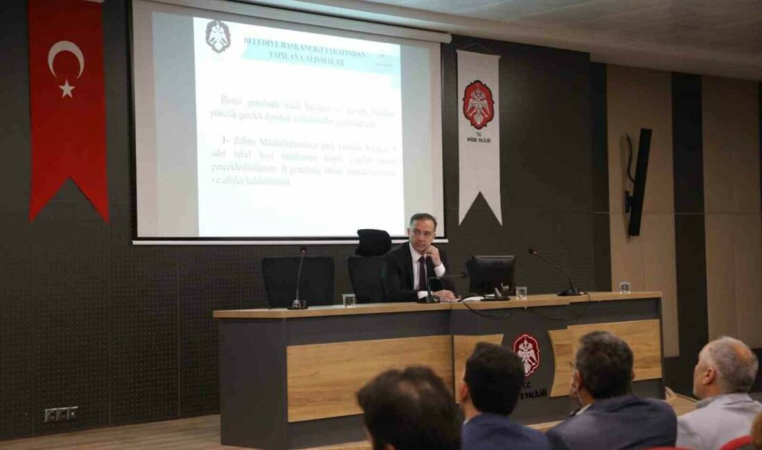 Niğde Valiliği Hüdavent Hatun Toplantı Salonu’nda, Bağımlılıkla Mücadele İl Koordinasyon