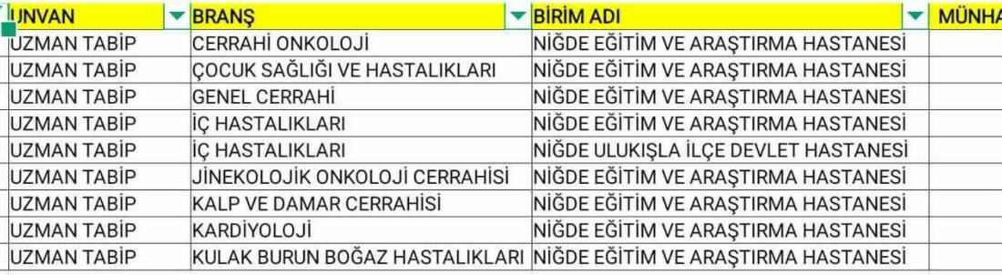 Niğde İl Sağlık Müdürlüğü; sağlık alanındaki hizmet kalitesini artırmak amacıyla