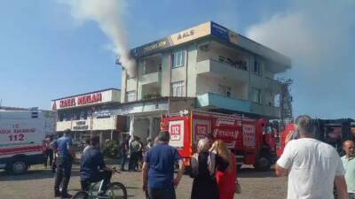 Samsun’da bir evde çıkan yangında ağır yaralanan yabancı uyruklu şahıs,