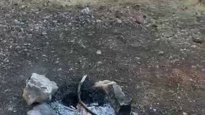 Adıyaman’da, ormanlık alan içerisinde yakılan ve söndürülmeden bırakılan ateş, şans