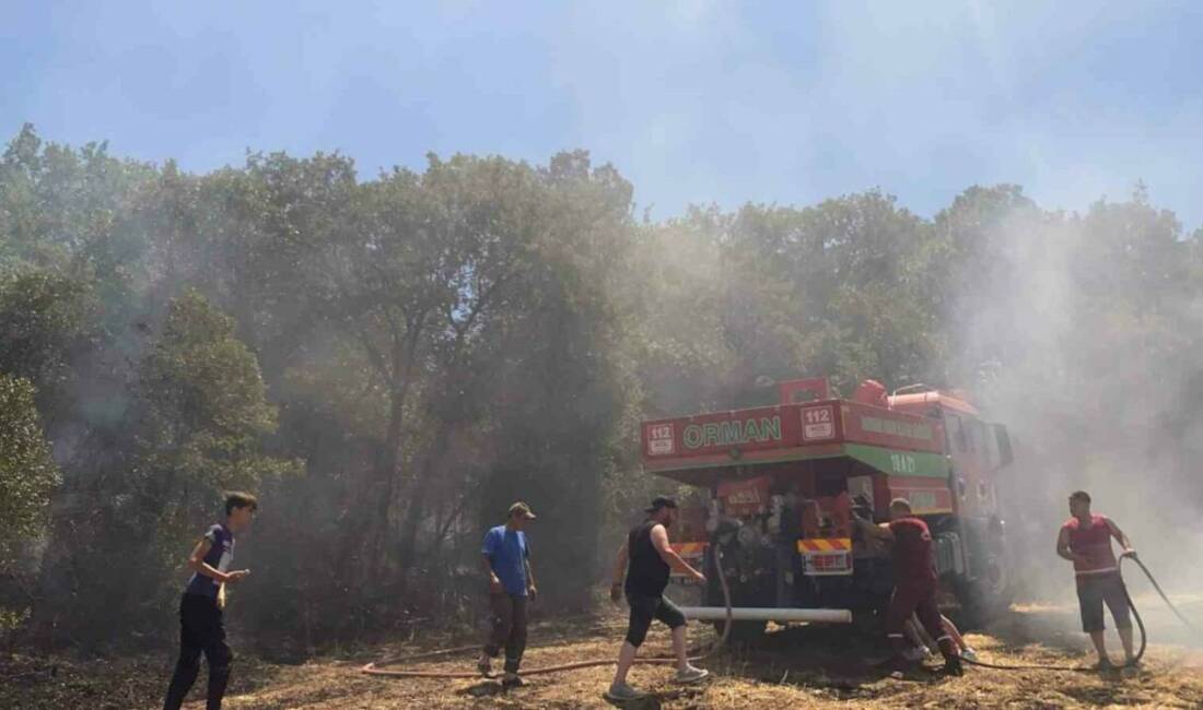 Balıkesir’in Susurluk ilçesine bağlı Dereköy Mahallesi’nde arazi ve makilik alanda