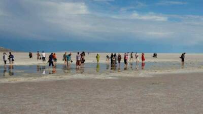 Ankara’nın önemli sulak alanlarından biri olan Tuz Gölü, hafta sonunda