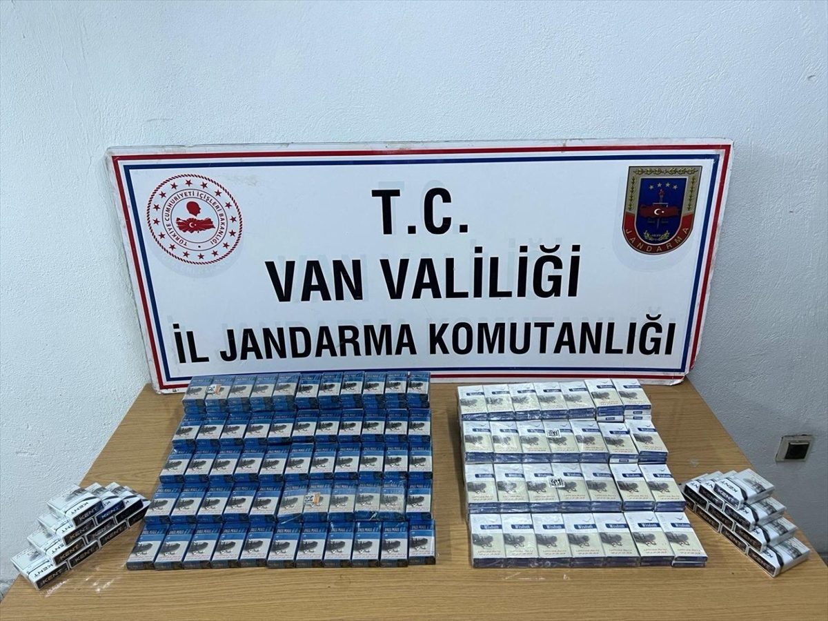 VAN (AA) – Van’da jandarma ekiplerince gerçekleştirilen kaçakçılık operasyonlarında 10