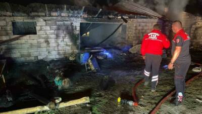 Isparta’nın Yalvaç ilçesine bağlı Koruyaka köyünde gece saatlerinde çıkan besihane