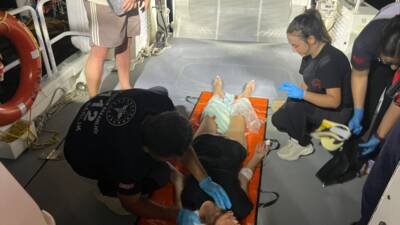 ANTALYA (AA) – Antalya’nın Demre ilçesi açıklarından yelkenli teknede başından