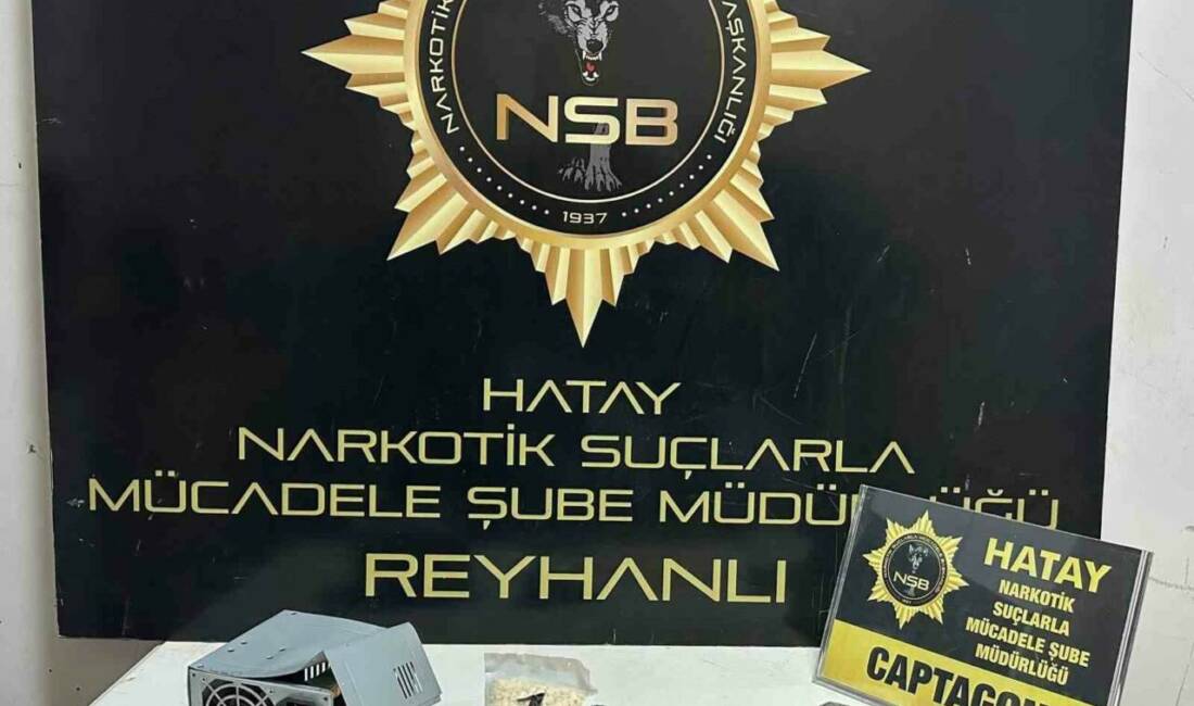 Hatay’da bir şahsın ikametinde yapılan aramada bilgisayar fanı içerisine gizlenmiş