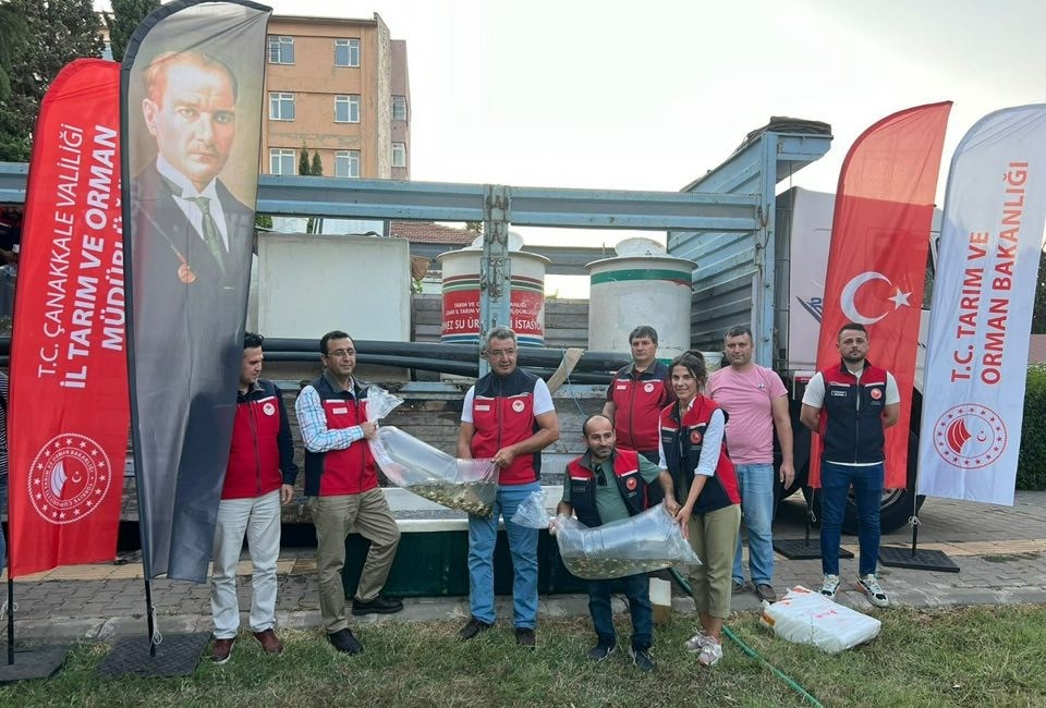 Tarım ve Orman Bakanlığınca yürütülen “Su Kaynaklarının Balıklandırılması Projesi” kapsamında