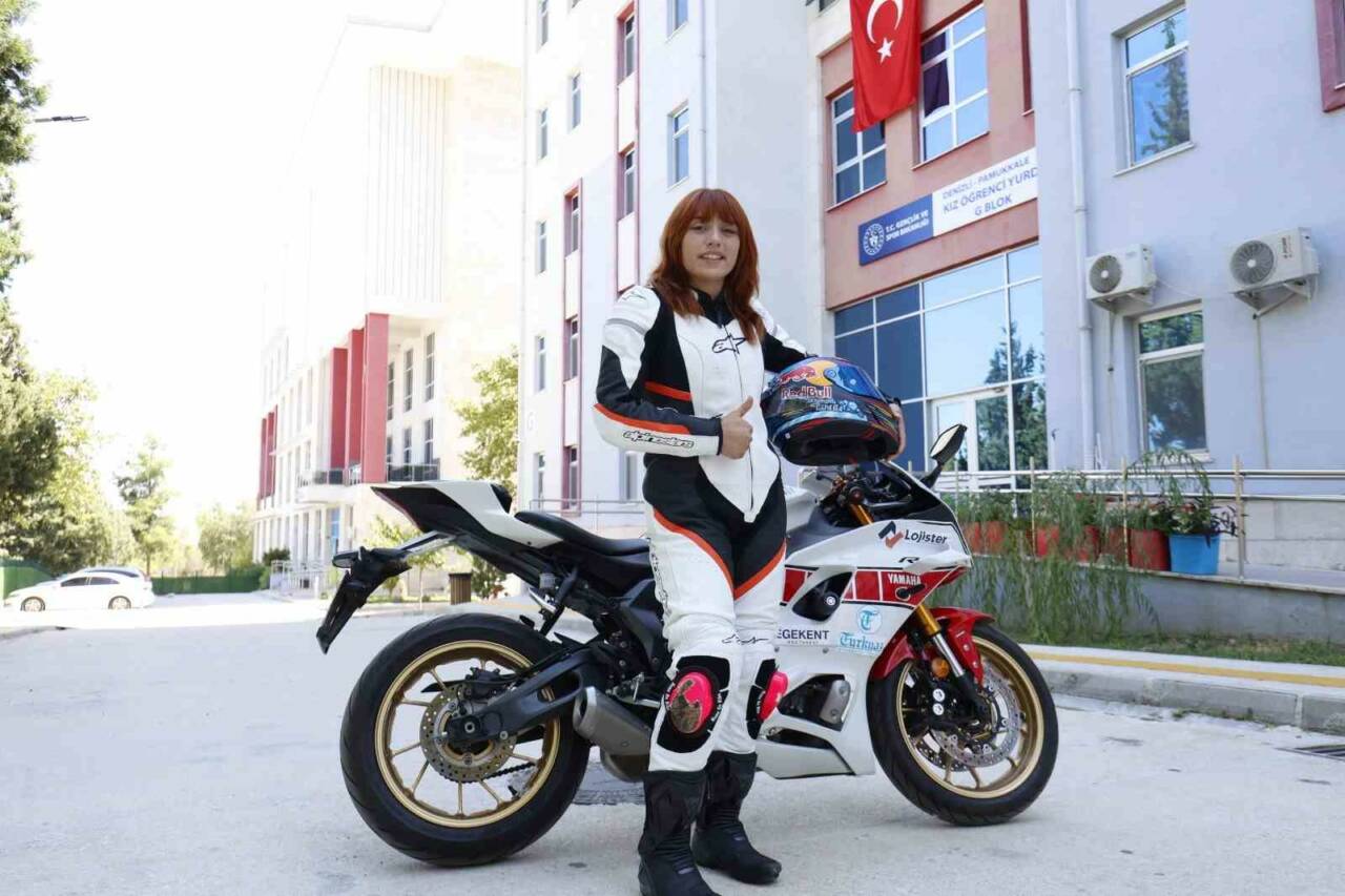 Türkiye Şampiyonu motosiklet sporcusu Fatma Baştepe, rotasını Avrupa ve Dünya