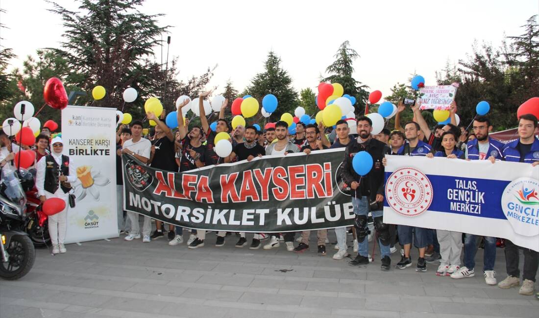 KAYSERİ (AA) – Kayseri’de motosiklet grubu, kanser hastası çocuklar için