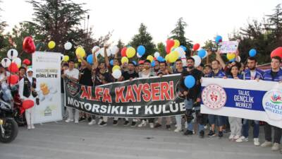 KAYSERİ (AA) – Kayseri’de motosiklet grubu, kanser hastası çocuklar için