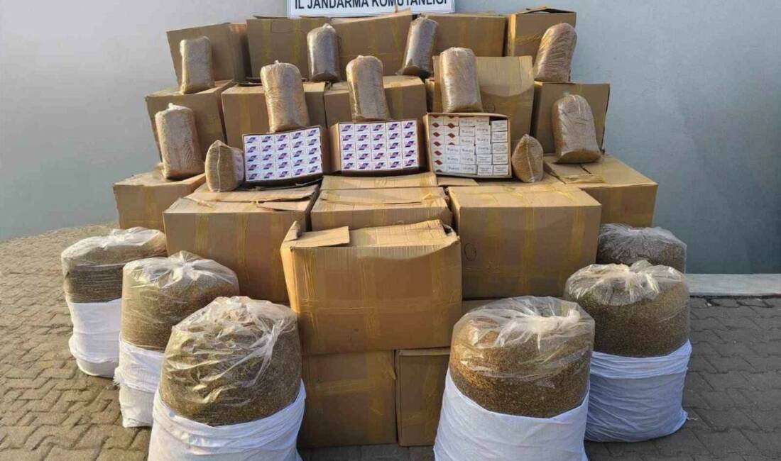 Manisa’nın Turgutlu ilçesinde jandarma ekiplerince düzenlenen kaçakçılık operasyonunda, çok miktarda