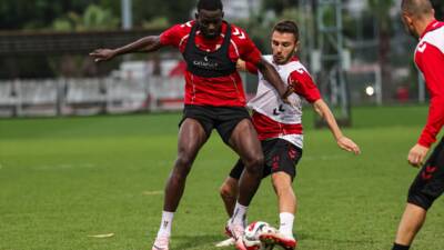 SAMSUN (AA) – UEFA Avrupa Ligi Play-Off turu rövanşında sahasında