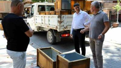 Bilecik’in Söğüt ilçesinde çevre düzenlemeleri hız kesmeden sürüyor. İstiklal Caddesi’nde