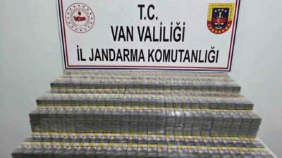 Van’da jandarma ekipleri tarafından yapılan çalışmalarda 6 bin 207 paket