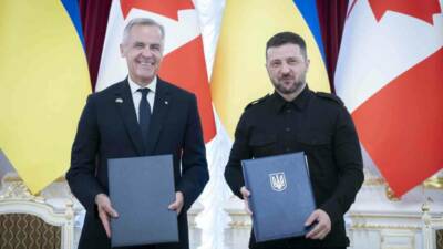 Ukrayna Devlet Başkanı Vladimir Zelenskiy, Kanada Başbakanı Mark Carney ile