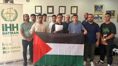 BATMAN (AA) – Batman’da Filistin’e ve Küresel Sumud Filosu’na destek