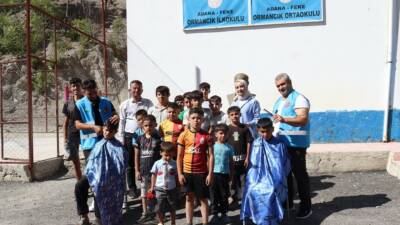 Adana’nın Feke ilçesinde Belediyesi yeni eğitim-öğretim yılı öncesinde kırsal mahallelerdeki