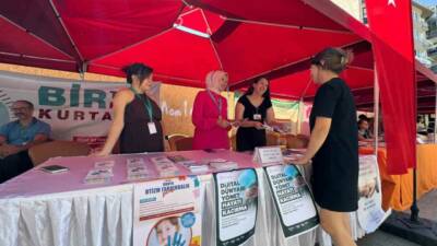 Eskişehir’de 3-9 Eylül Halk Sağlığı Haftası kapsamında Adalar Mevkii’nde kurulan