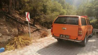 Muğla’nın Fethiye ilçesinde yürüyüş için Likya Yolu’na çıkan Çin uyruklu