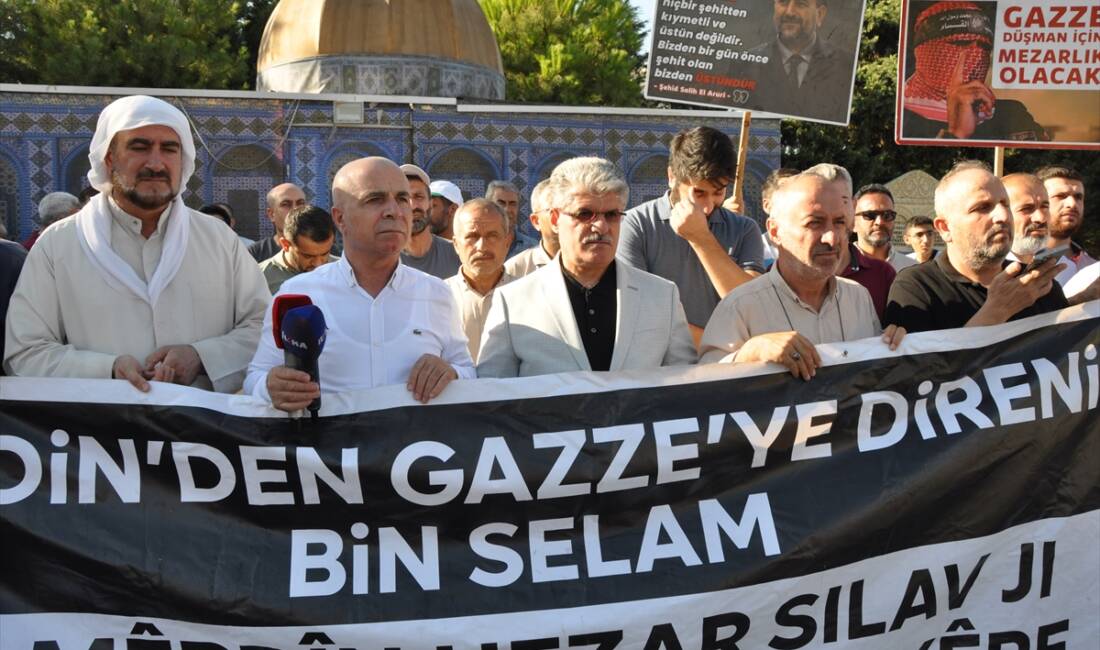 MARDİN (AA) – Mardin’de, Filistin’e ve Küresel Sumud Filosu’na destek