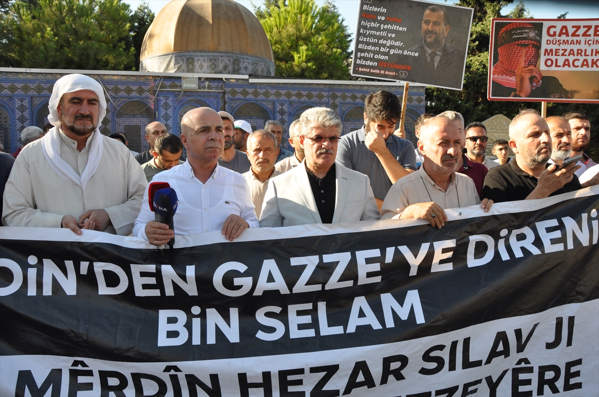 MARDİN (AA) – Mardin’de, Filistin’e ve Küresel Sumud Filosu’na destek