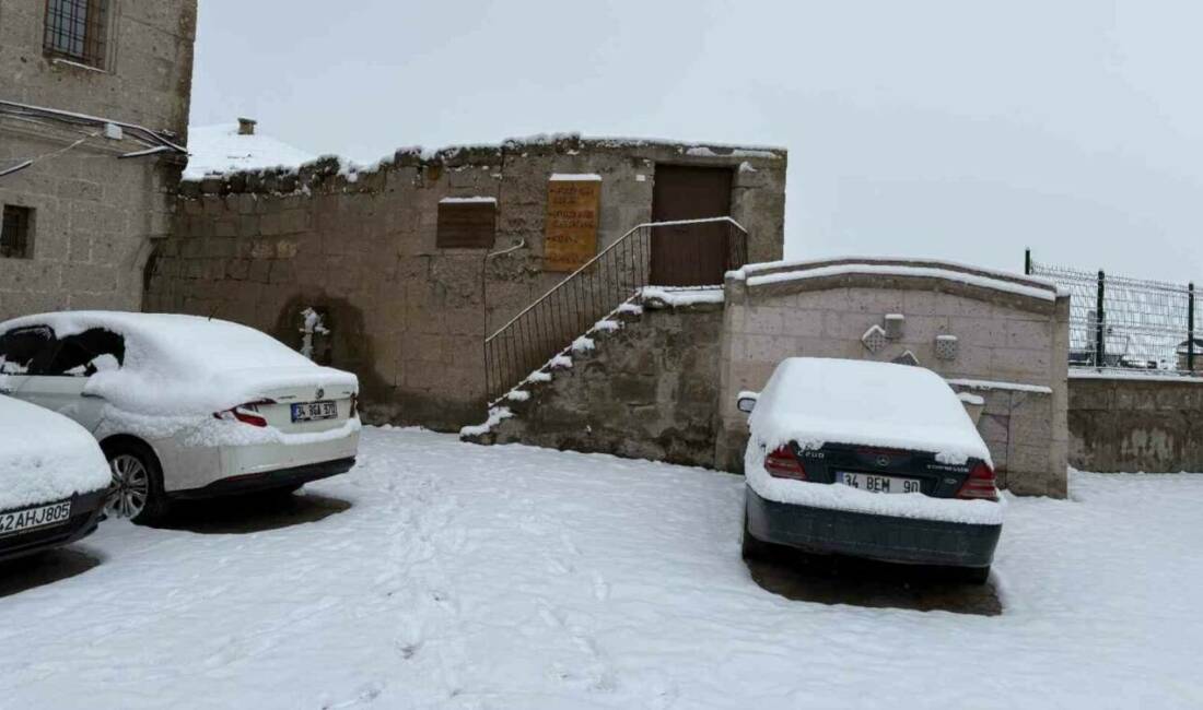 Hava sıcaklığının eksi 2’ye kadar düştüğü Aksaray’ın Güzelyurt ilçesi sabaha