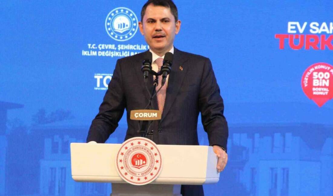 Çorum’da inşa edilecek 2 bin 867 sosyal konutun hak sahibi