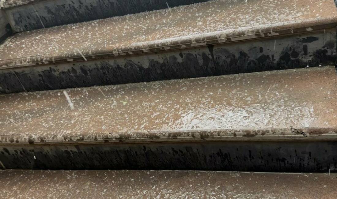 Meteorolojinin sağanak yağış uyarısında bulunduğı Çankırı’da dolu yağışı etkili oldu.