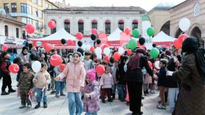 Kastamonu’da çocuklar, Filistin’de İsrail zulmüne uğrayan yaşıtları için yazdıkları mektupları