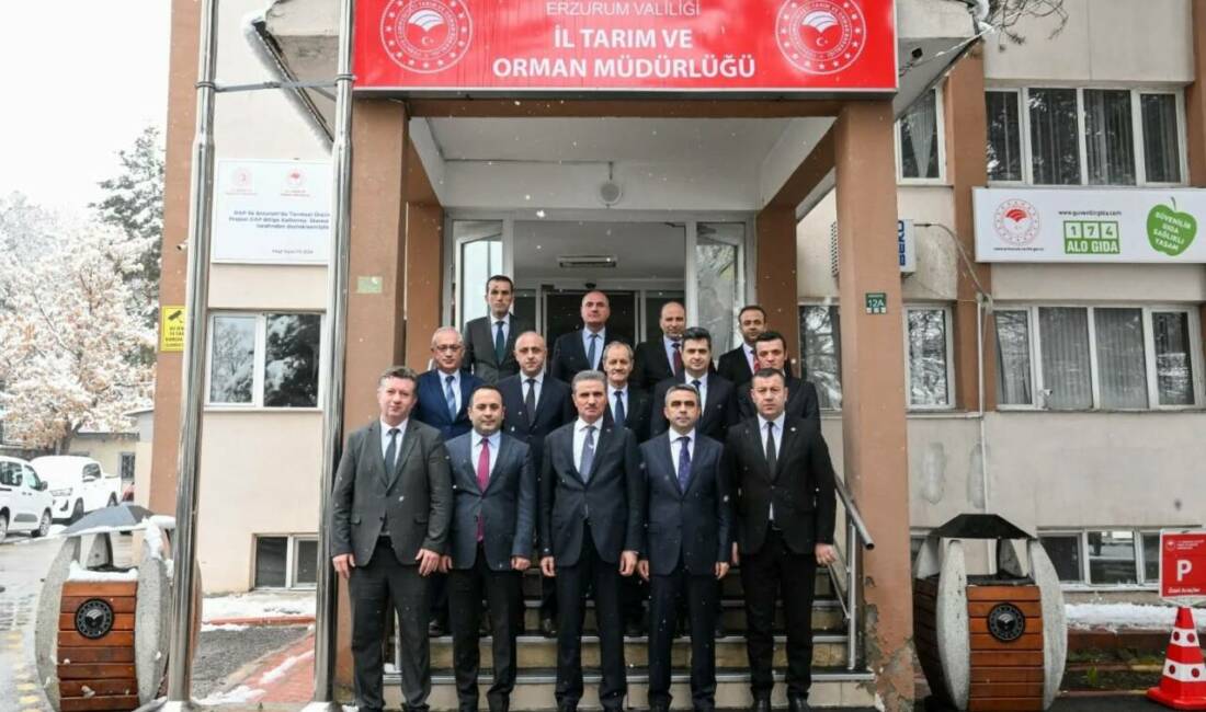 Erzurum Valisi Aydın Baruş, İl Tarım ve Orman Müdürlüğüne ziyarette
