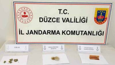 Düzce İl Jandarma Komutanlığı ekipleri huzur ve güven uygulaması kapsamında