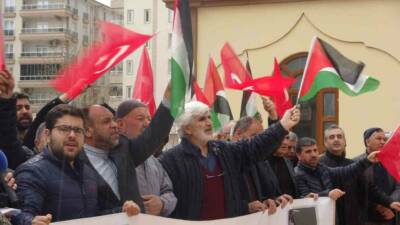 Kilis’te sivil toplum kuruluşları Filistin için sessiz kalınmaması çağrısında bulundu.