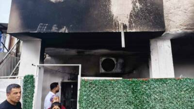 Mersin’in Tarsus ilçesinde bir evde klimada meydana gelen patlama sonucu