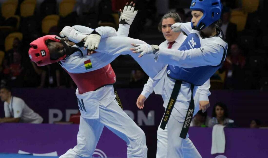 Dünya Gençler Taekwondo Şampiyonası’nın ilk gününde milli sporcu Cansu Şeyhoğlu,