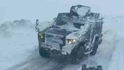 Muş’ta yüksek kesimlerde etkisini artıran yoğun kar yağışı nedeniyle 20