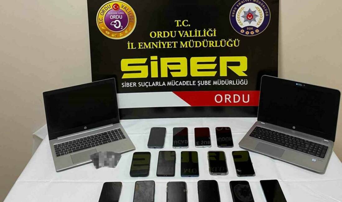 Ordu’nun Ünye ilçesinde düzenlenen siber operasyonunda, sosyal medya üzerinden vatandaşları