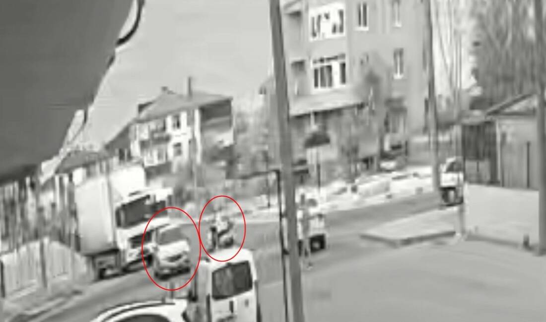 Tekirdağ Çorlu’da otomobille çarpışması sonucu motosikletten fırlayan sürücünün yere savrularak