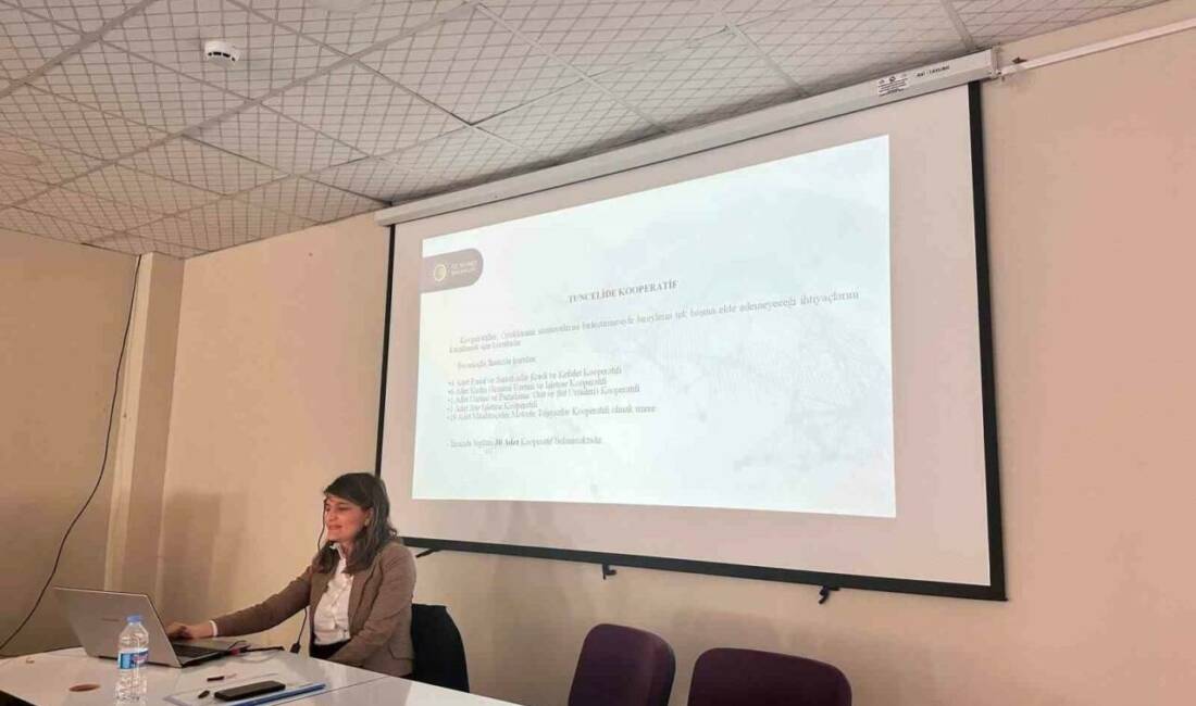 Tunceli’de kadınların ekonomik hayata katılımını artırmak amacıyla kooperatifçilik eğitimi verildi.