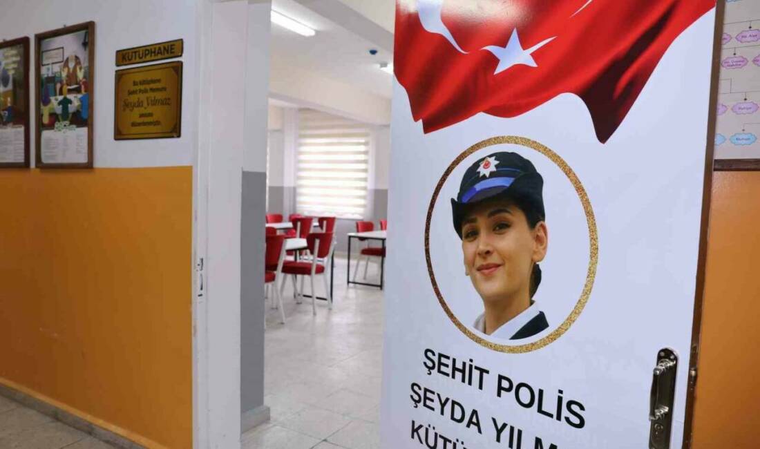 Sivas’ta TOKİ Ahmet Yesevi Ortaokulu’nda, şehit polis memuru Şeyda Yılmaz’ın