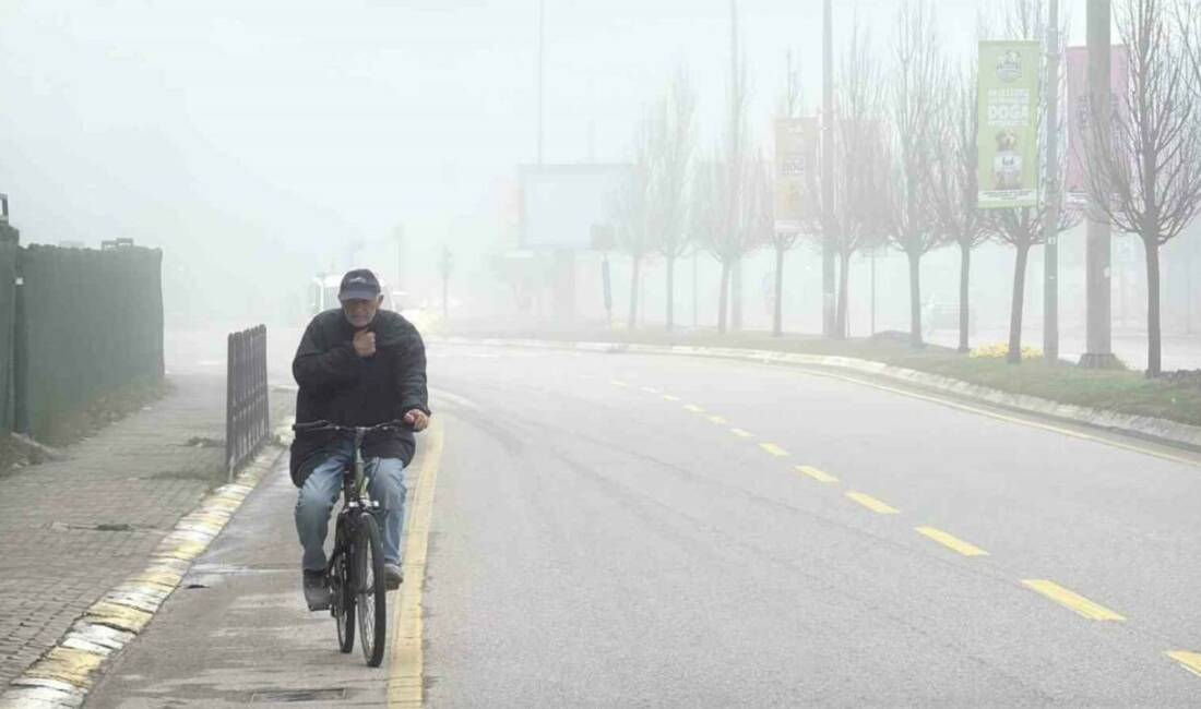 Sakarya’da etkili olan yoğun sis sebebiyle görüş mesafesi 10 metreye