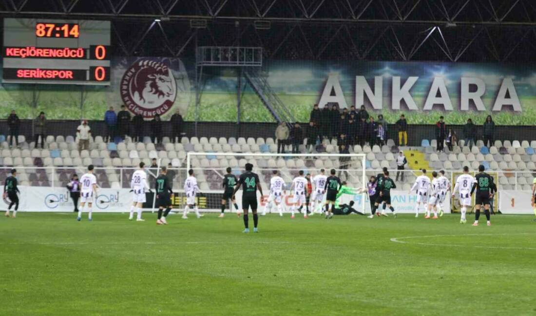 Trendyol 1. Lig’in 35. haftasında Ankara Keçiörengücü, evinde Serikspor ile