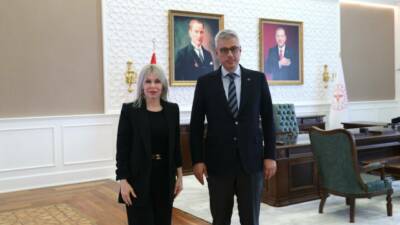 Akdeniz Üniversitesi Rektörü Prof. Dr. Özlenen Özkan, Ankara’da ziyaret ettiği