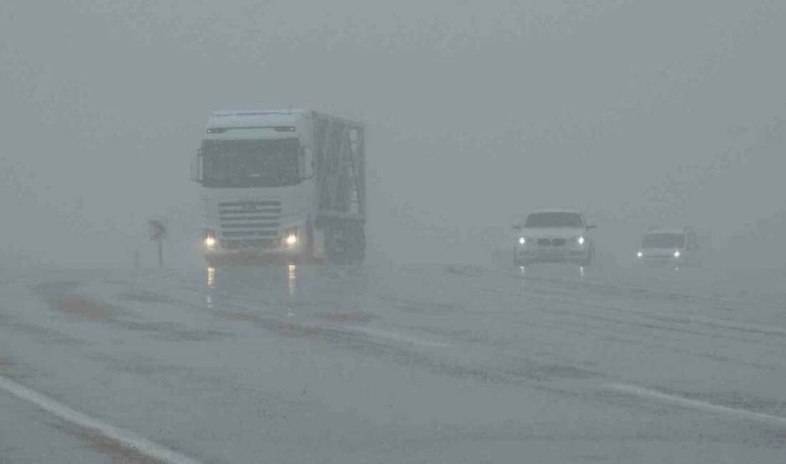 Van’da öğlen saatlerinde etkili olan kar yağışı ve sis 2